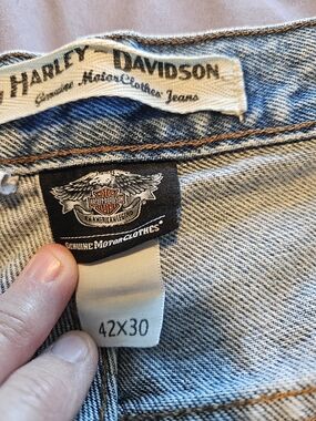 Harley-Davidson Men's Light Blue Denim Jeans - 42x30